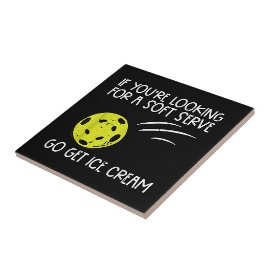 Carreau Pickleball Soft Sert Obtenir Crème Glace Pickle Ba (Côté)