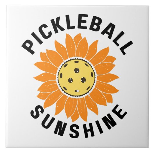 Carreau Pickleball soleil (Devant)