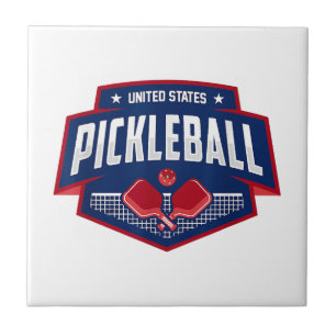 Carreau Pickleball Soutien à l'équipe Joueur de Pickleball