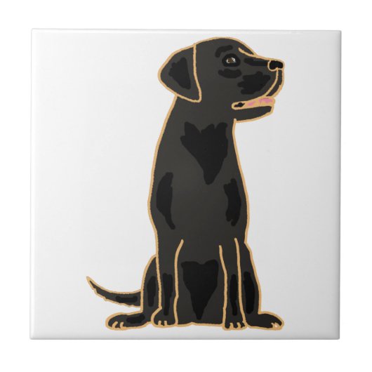 Carreau Pièce AP - Black Labrador (Devant)