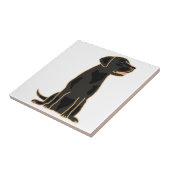 Carreau Pièce AP - Black Labrador (Côté)
