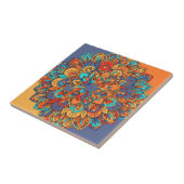 Carreau Pièce d'art de l'aquarelle du trio méduse (Côté)