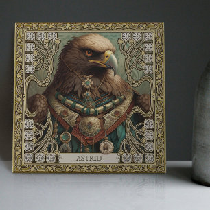 Carreau Pièce d'autel tribale personnalisée de l'Aigle de