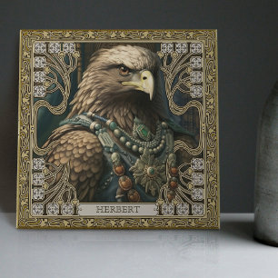 Carreau Pièce d'autel tribale personnalisée de l'Aigle de