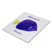 Carreau Pièce Poisson Tangs Bleus (Côté)