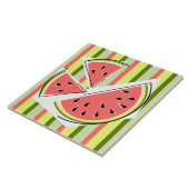 Carreau Pièces de pastèque Bande classique (Côté)