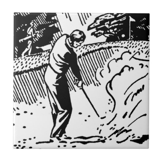 Carreau Piège de sable de Golfeur (Devant)