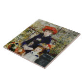 Carreau Pierre A Renoir | Deux Soeurs, ou Sur La Terrasse (Côté)