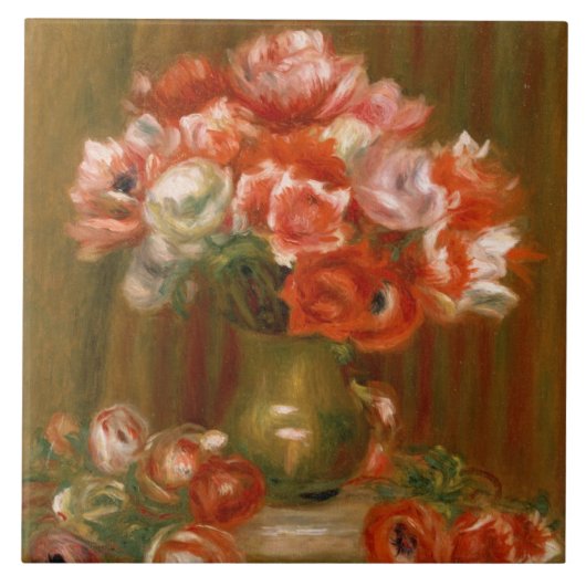 Carreau Pierre anémones de Renoir un | (Devant)