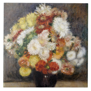Carreau Pierre-Auguste Renoir Bouquet de Chrysanthèmes
