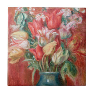 Carreau Pierre-Auguste Renoir - Bouquet de tulipes