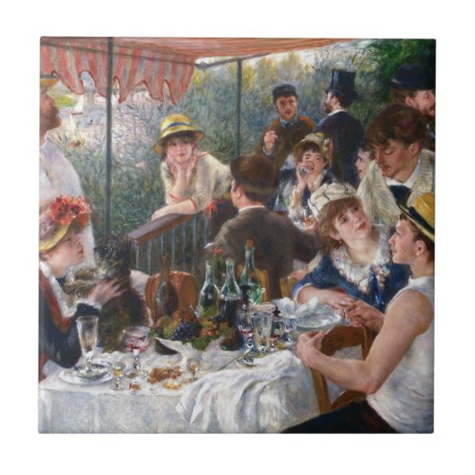 Carreau Pierre-Auguste Renoir - Déjeuner de la fête nautiq (Devant)