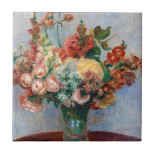 Carreau Pierre-Auguste Renoir - Fleurs dans un Vase