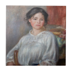 Carreau Pierre-Auguste Renoir - Jeune Femme Assise