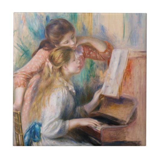 Carreau Pierre Auguste Renoir - Jeunes filles au piano (Devant)