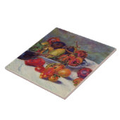 Carreau Pierre Auguste Renoir La vie morte avec des fruits (Côté)