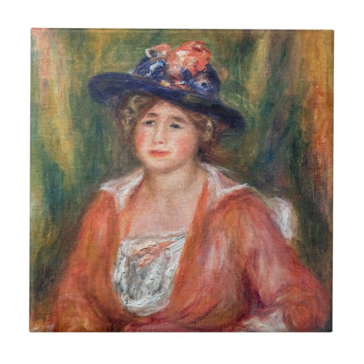 Carreau Pierre-Auguste Renoir - Portrait d'une femme assis (Devant)
