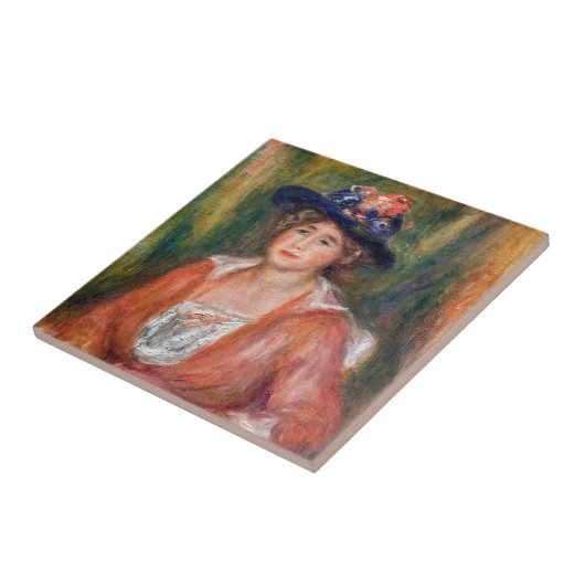 Carreau Pierre-Auguste Renoir - Portrait d'une femme assis (Côté)