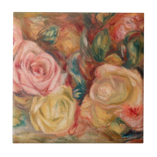Carreau Pierre-Auguste Renoir - Roses (Devant)