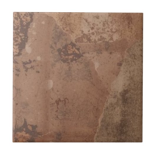 Carreau Pierre brune vintage rustique simple impression ru (Devant)