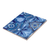 Carreau Pierre d'Agneau de dentelle bleue (Côté)