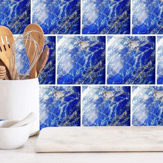Carreau Pierre de marbre bleu moderne et chic