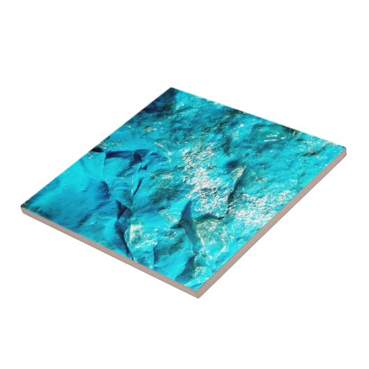 Carreau Pierre de marbre turquoise moderne (Côté)