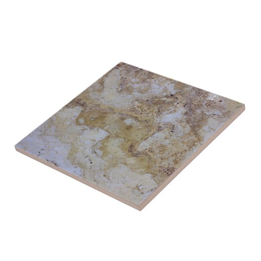 Carreau pierre de travertin (Côté)