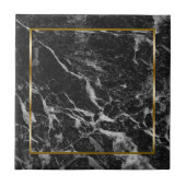 Carreau Pierre en faux marbre noir et gris (Devant)