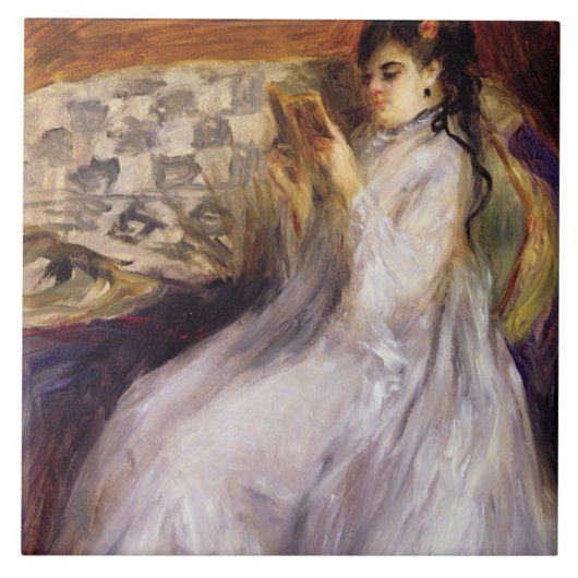 Carreau Pierre une lecture de jeune femme de Renoir | (Devant)
