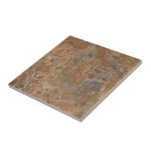 Carreau Pierres brunes vintage rustique simple impression (Côté)
