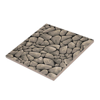 Carreau Pierres dessinées à la main dans le gris Décor mod