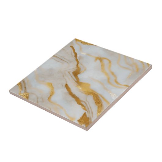 Carreau Pierres en marbre doré Carrelage en céramique (Côté)