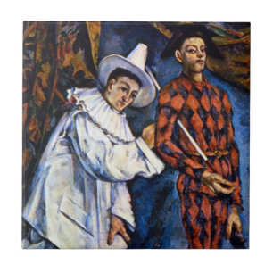 Carreau Pierrot et Arlequin, Mardi Gras de Paul Cézanne