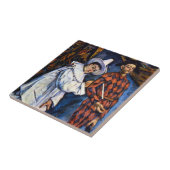 Carreau Pierrot et Arlequin, Mardi Gras par Paul Cezanne (Côté)