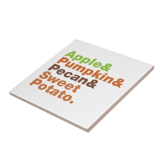 Carreau Pies de vacances ~ Fête Noël Thanksgiving Noël (Côté)