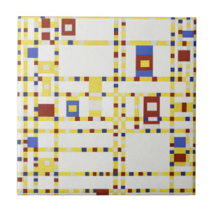 Carreau Piet Mondrian Broadway Boogie Woogie Art abstrait