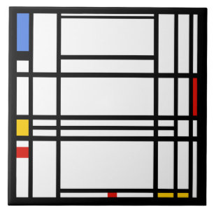 Carreau Piet Mondrian, Composition 10