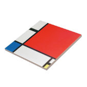 Carreau Piet Mondrian Composition With Red (Côté)
