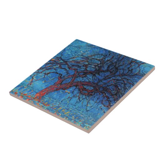 Carreau Piet Mondrian, Soirée : Arbre Rouge (Côté)