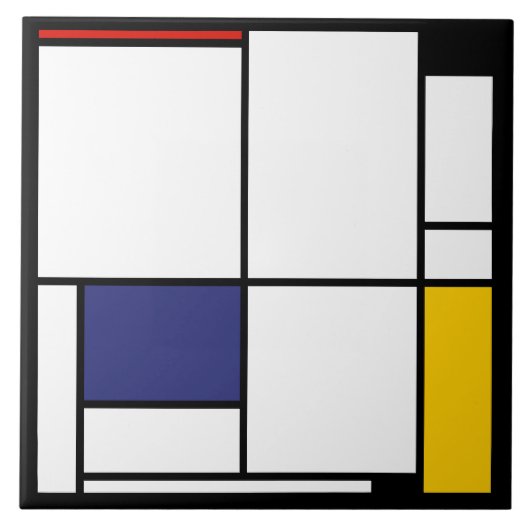 Carreau Piet Mondrian, Tableau 1 (Devant)