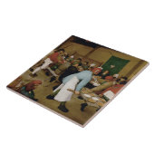 Carreau Pieter Bruegel l'Ancien - Mariage paysan (Côté)