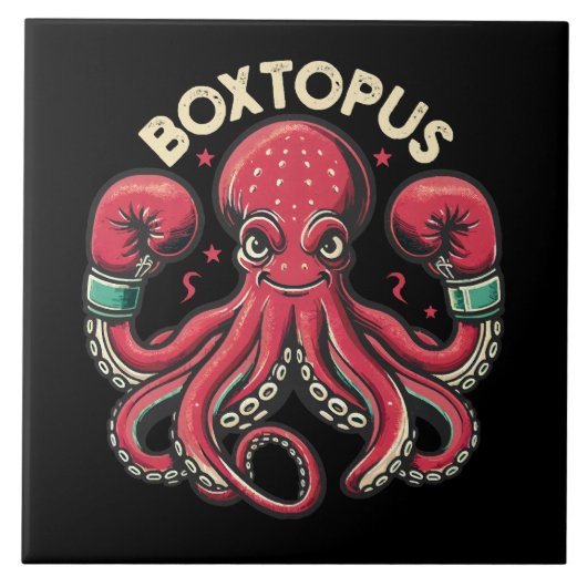 Carreau Pieuvre Boxeuse - Boxtopus (Devant)