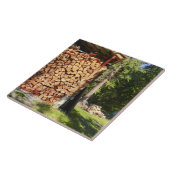 Carreau Pile en bois pour les feux de fève (Côté)