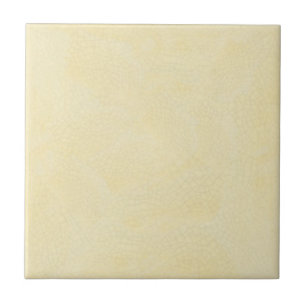 Carreau Pilkington Cream c1900 Solid Faux Crazed Repro