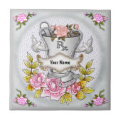 Carreau pilon de mortier RX rose (Devant)