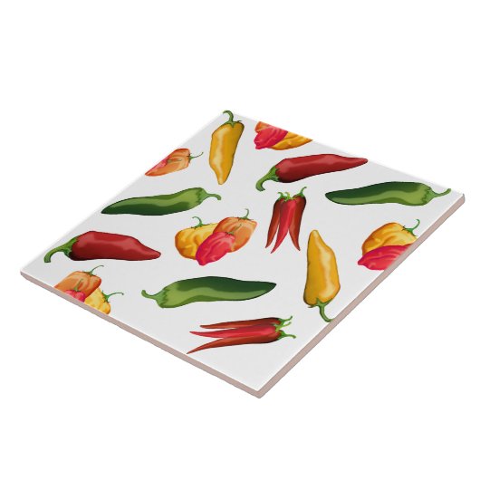 Carreau Piments colorés (Côté)