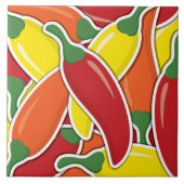 Carreau Piments de piment mélangés Funky (Devant)