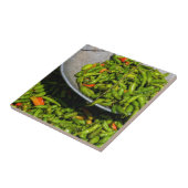 Carreau Piments en vente au marché (Côté)
