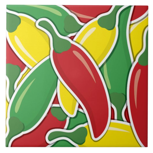 Carreau Piments piment clair de circulation funeste (Devant)